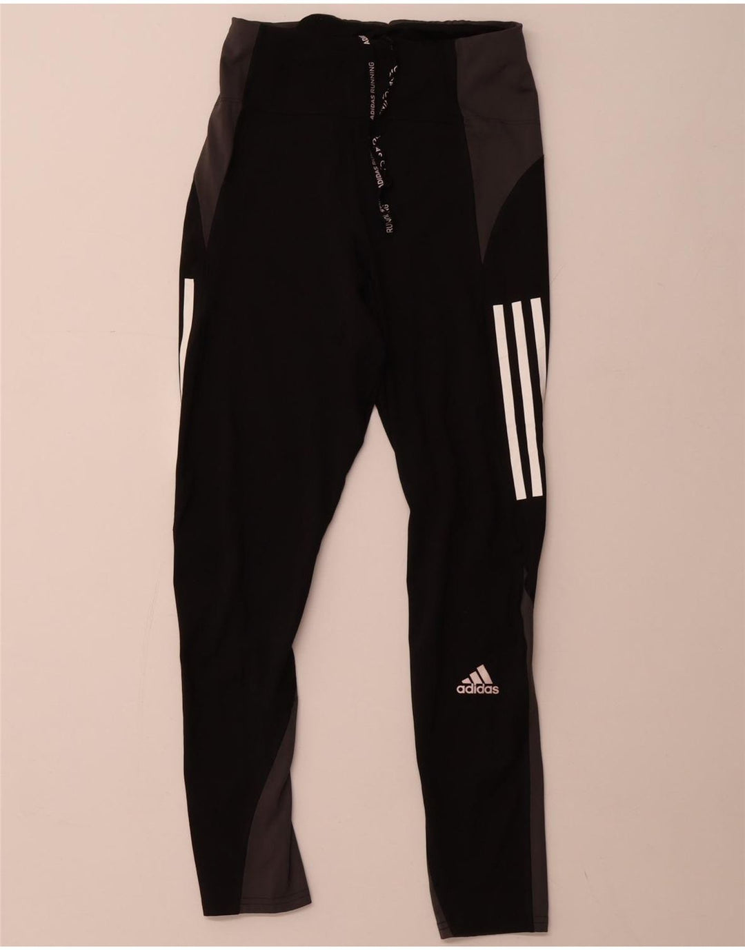 ADIDAS Leggings Aeroready para mujer Reino Unido 8/10 Small Black Colourblock