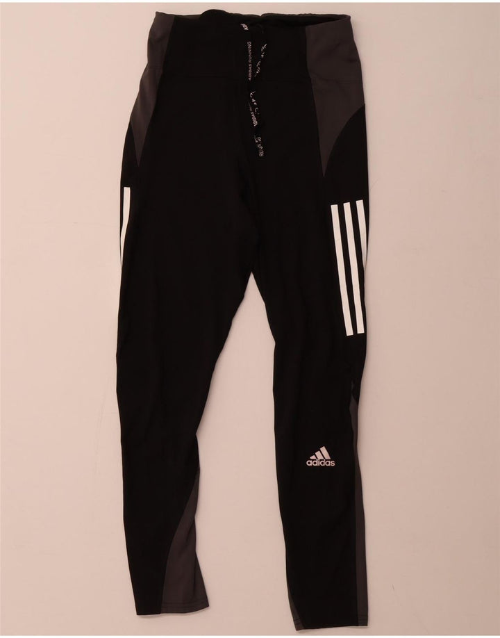 ADIDAS Leggings Aeroready para mujer Reino Unido 8/10 Small Black Colourblock