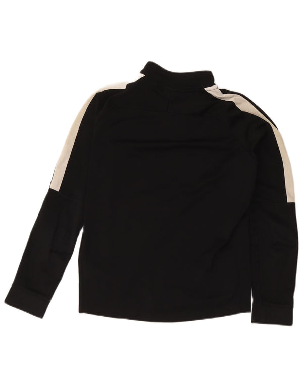 Nike Boys Dri Fit Chándal Top Chaqueta 12-13 años Grande Negro Colorblock