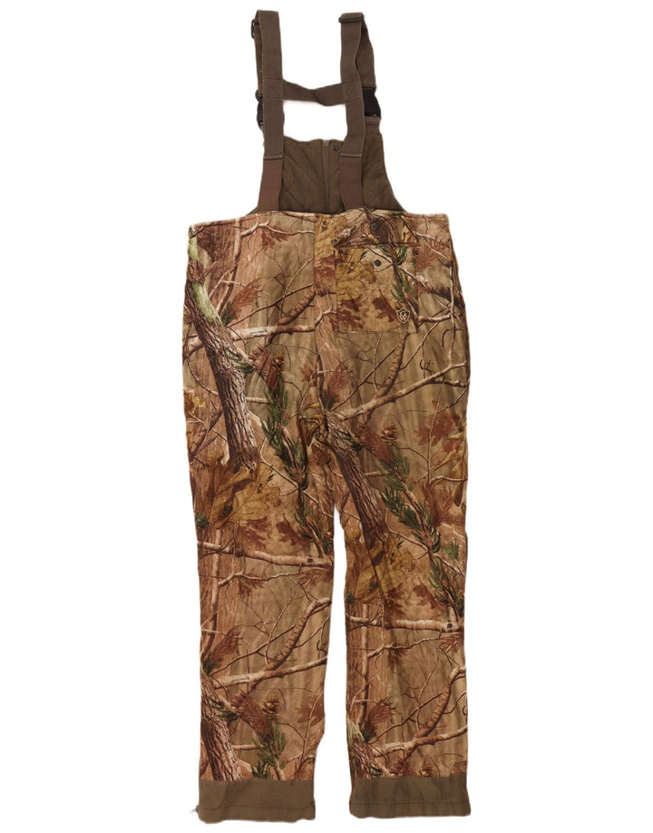 GAME WINNER Mono para hombre Pantalones de peto XL W36 L28 Camuflaje marrón