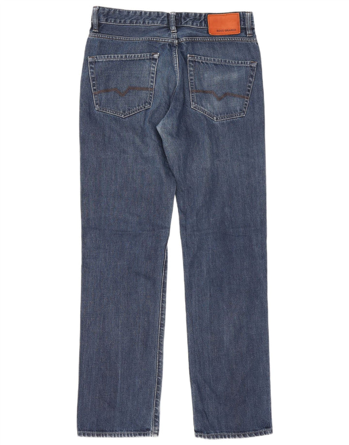 Vaqueros Hugo Boss Hombre Rectos W31 L34 Algodón Azul