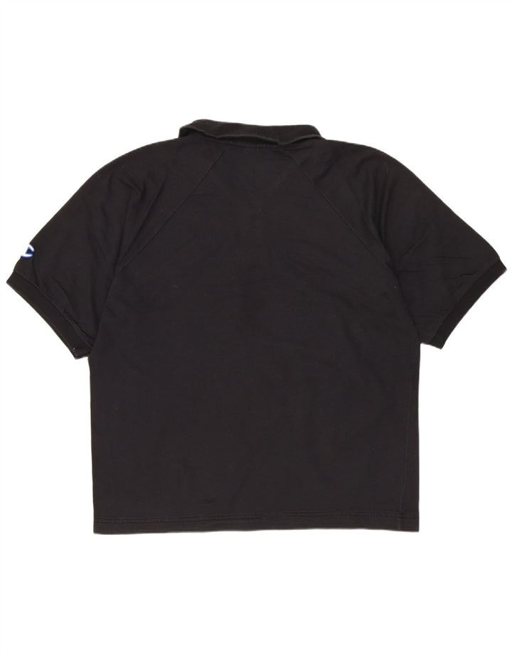 CHAMPION Polo para hombre grande negro