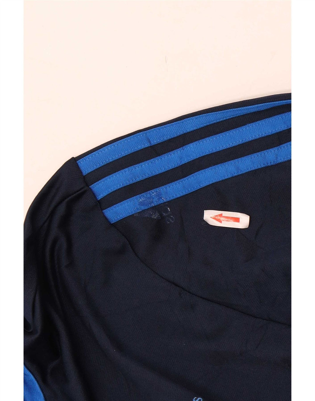 Adidas Hombre Chándal Top Chaqueta UK 38/40 Medio Azul Marino Poliéster