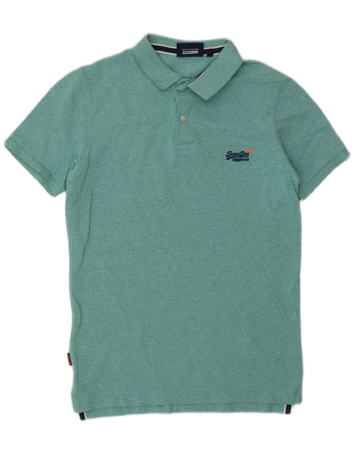 SUPERDRY Polo Hombre Small Verde Algodón