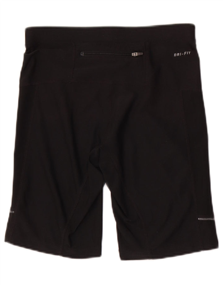 Nike Pantalones cortos deportivos Dri Fit para mujer UK 8 Small Poliéster negro