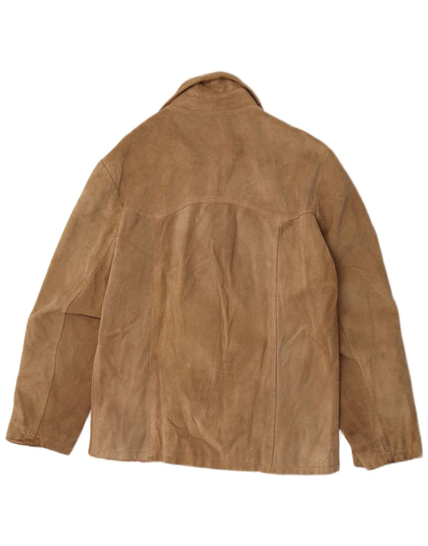 Terranova Chaqueta de ante para hombre UK 38 Medium Beige