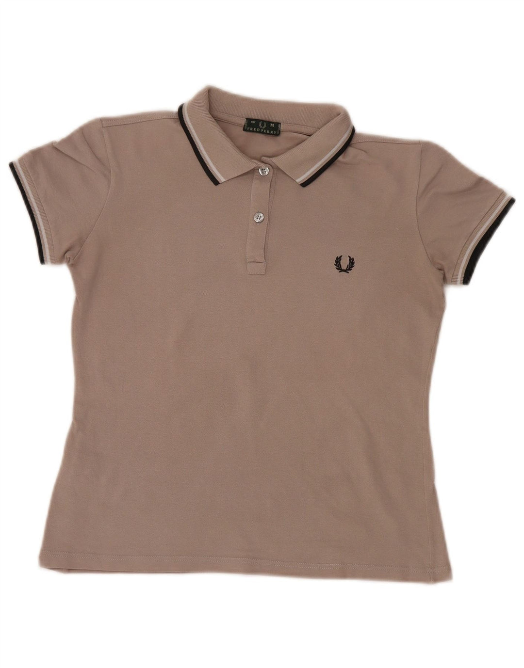 Fred Perry Polo para mujer UK 42 Algodón gris medio