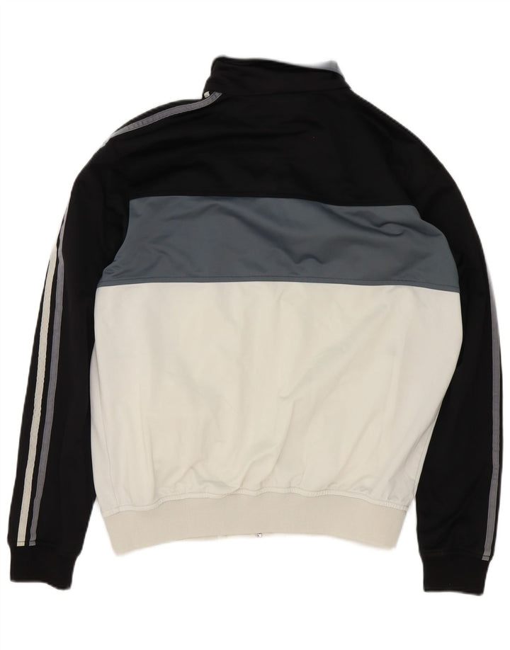 Kappa Hombre Chándal Top Chaqueta XL Blanco Colorblock Poliéster