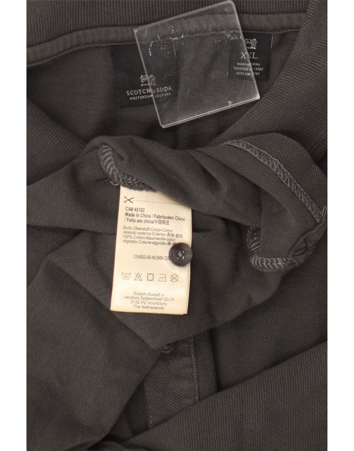 Polo Scotch & Soda Hombre 2XL Algodón Gris