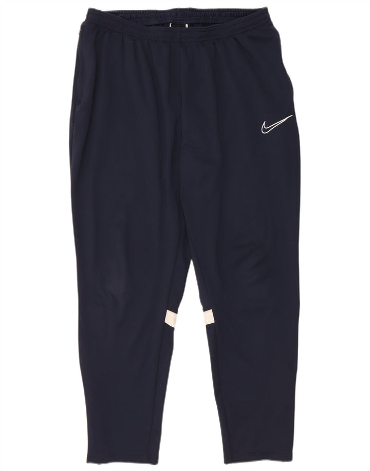 Pantalón de chándal Nike Hombre XL Azul marino Colorblock Poliéster