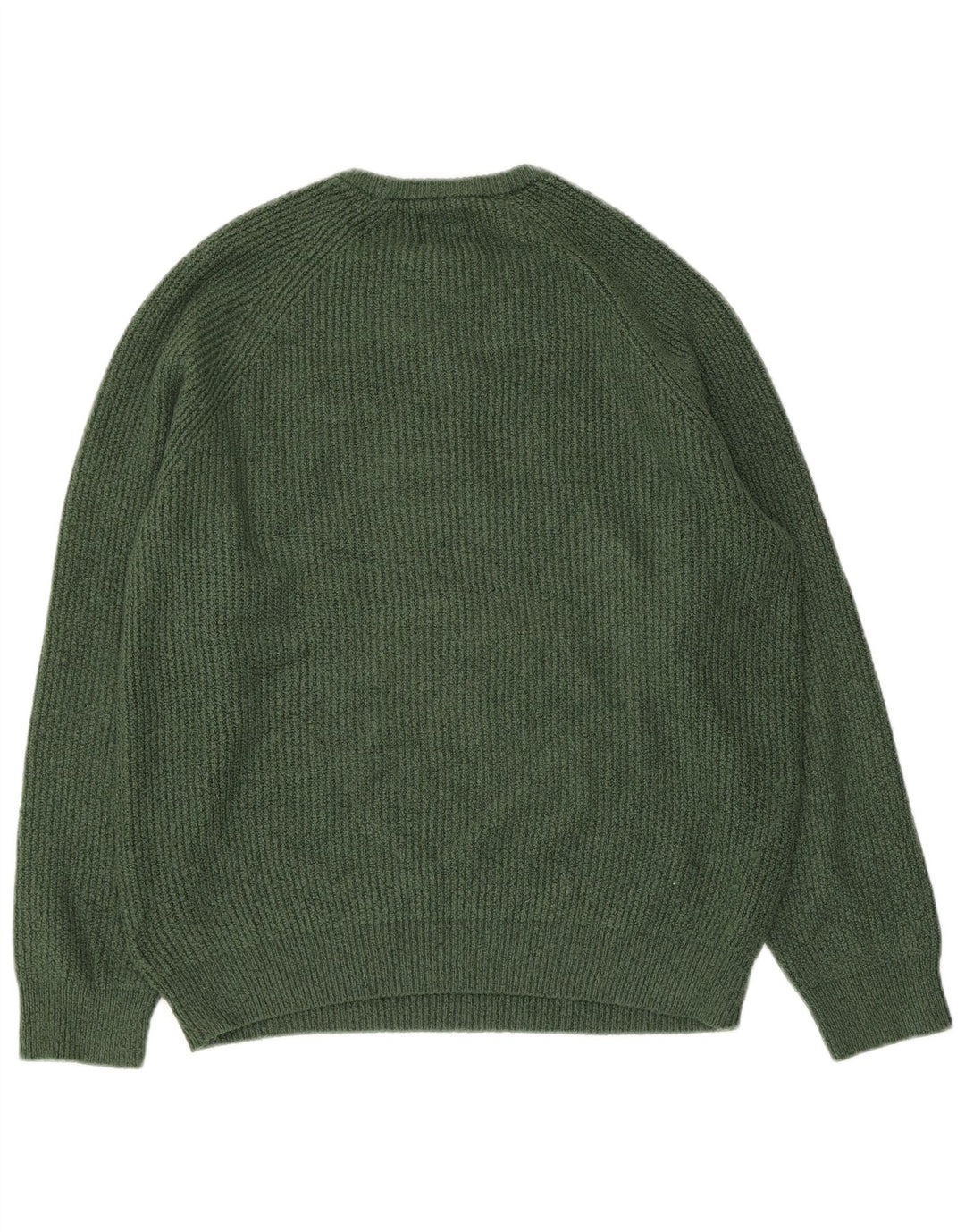 Marks & Spencer - Jersey de cuello redondo para hombre, talla grande, poliamida verde