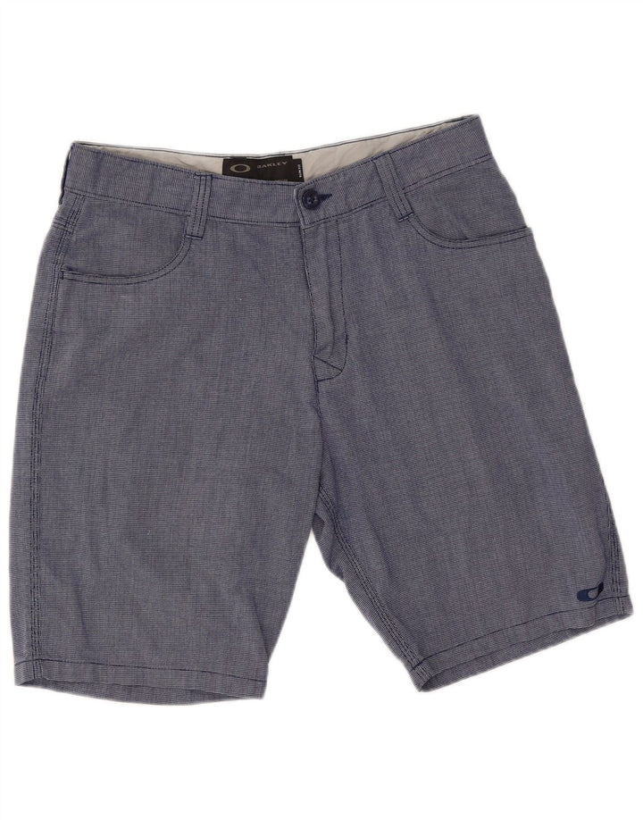 Oakley Pantalones cortos casuales para hombre W32 Algodón azul medio