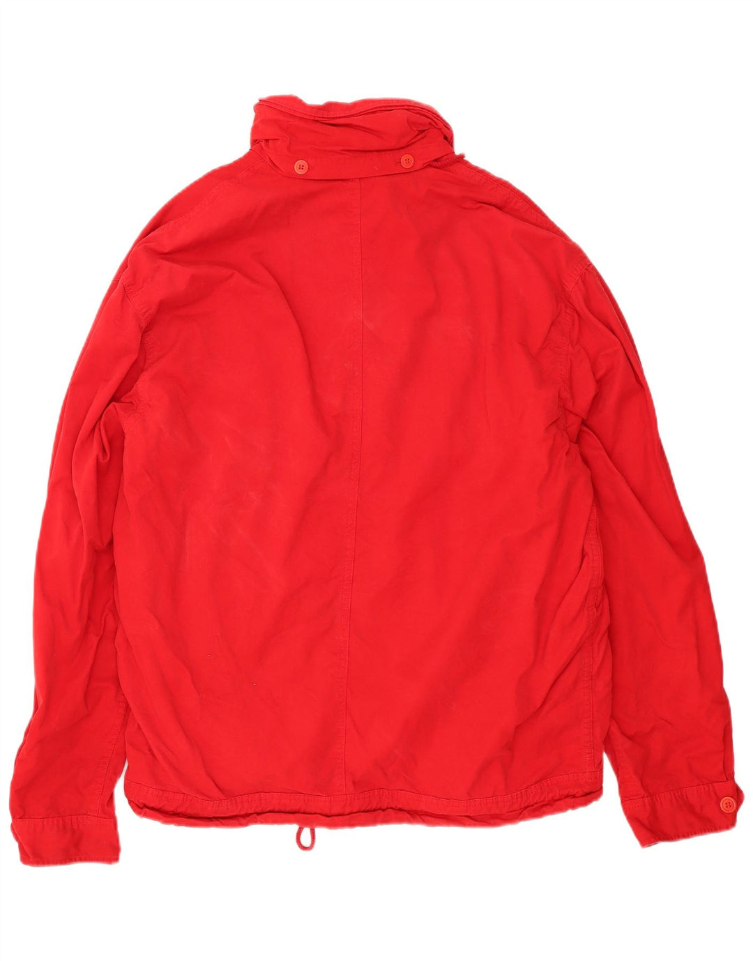 Vintage hombres con capucha chaqueta utilitaria Reino Unido 42 XL rojo