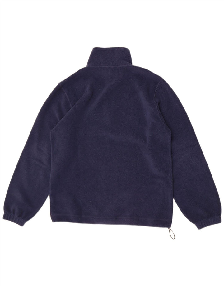 Diadora Hombre Jersey De Polar Con Cremallera Y Cuello Medio Poliéster Azul Marino