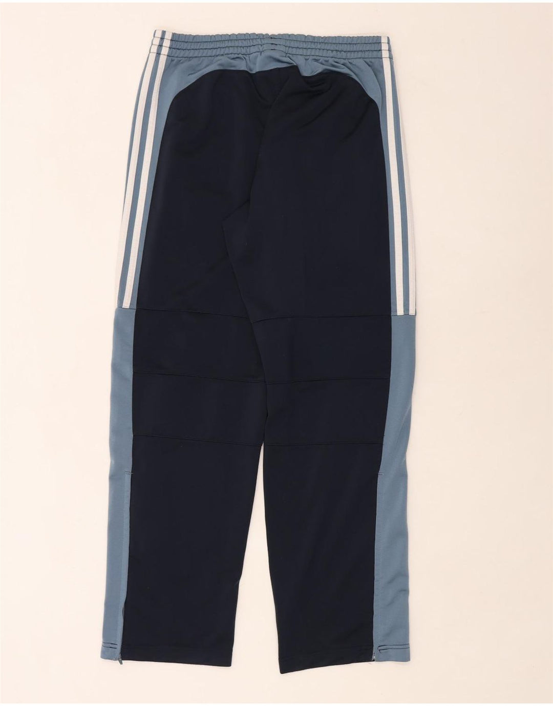 Adidas Hombre Pantalones De Chándal Pequeño Azul Marino Colorblock Poliéster