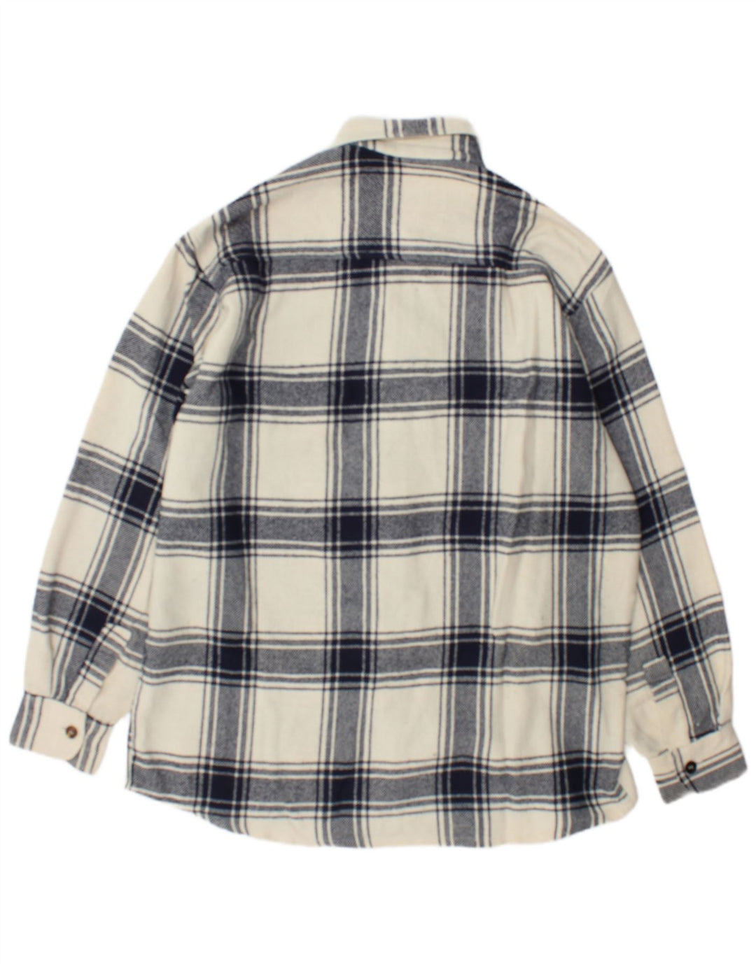 Junior.D Camisa de franela para hombre XL Cuadros blanquecinos