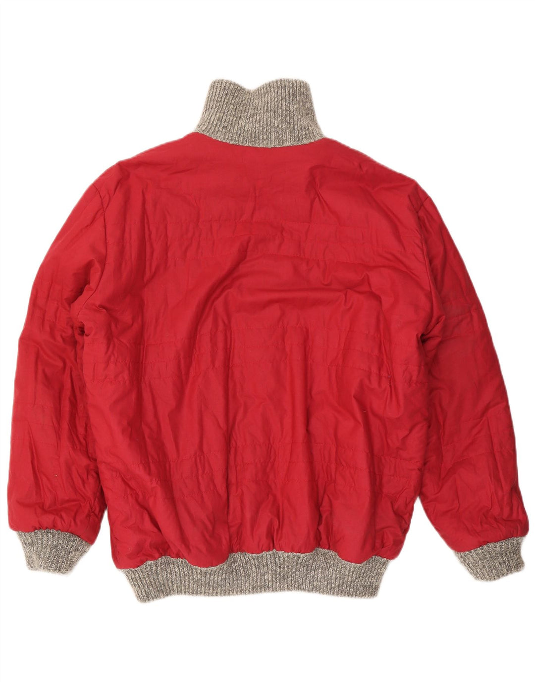 Silvy Mens Knit Reversible Jacket UK 40 Grande Gris Geométrico