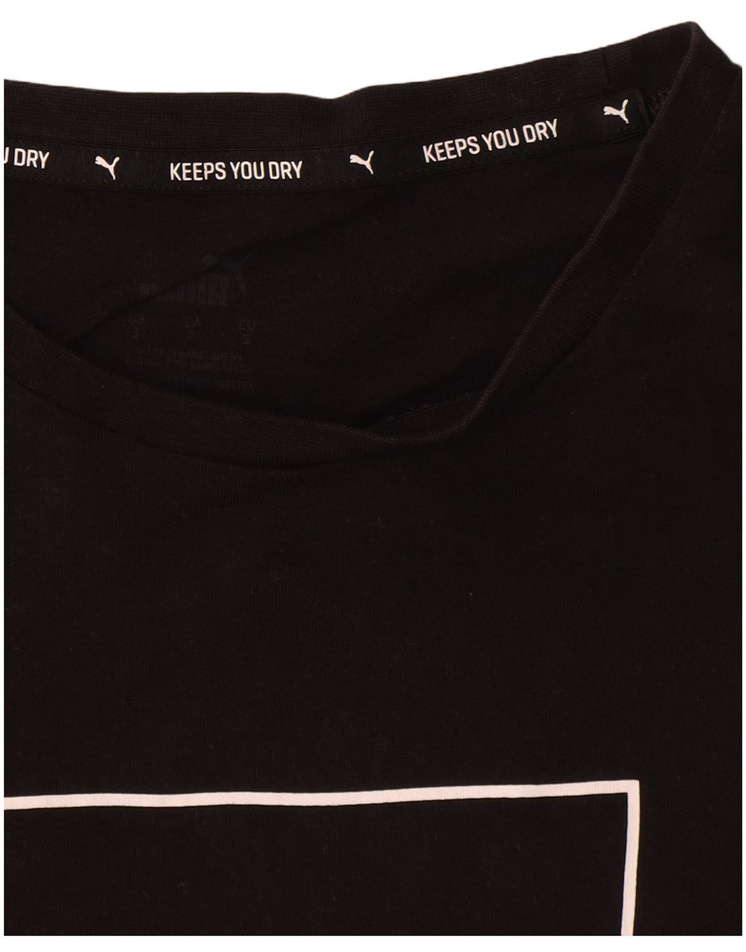Puma - Camiseta gráfica para hombre, talla pequeña, algodón negro