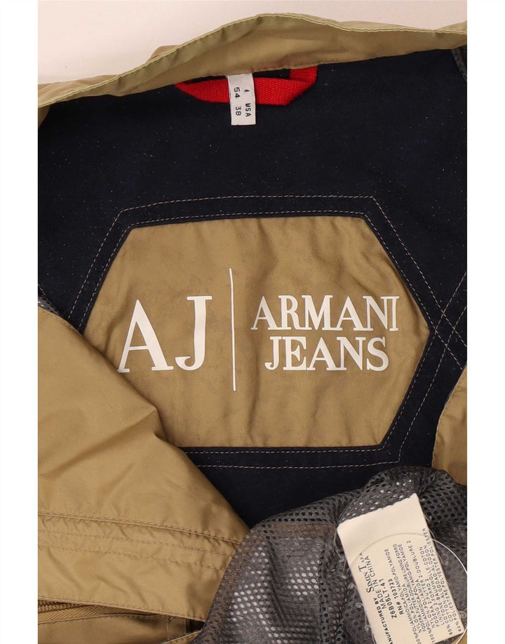 Armani Jeans Chaqueta utilitaria para hombre IT 54 XL Poliamida beige
