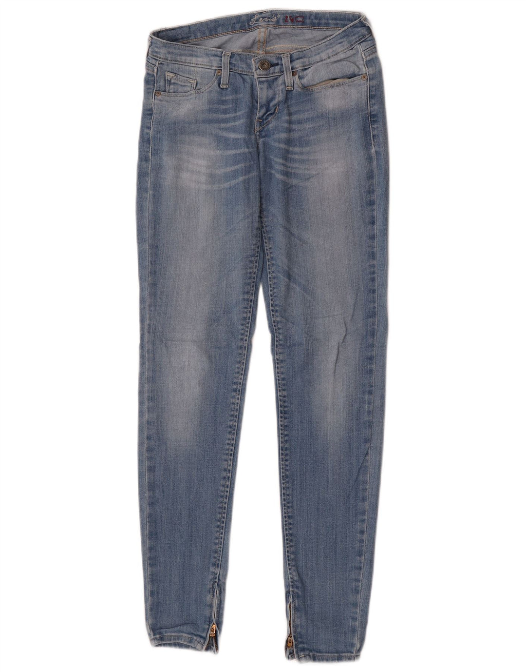 Vaqueros pitillo Levi's Mujer W24 L32 Algodón azul
