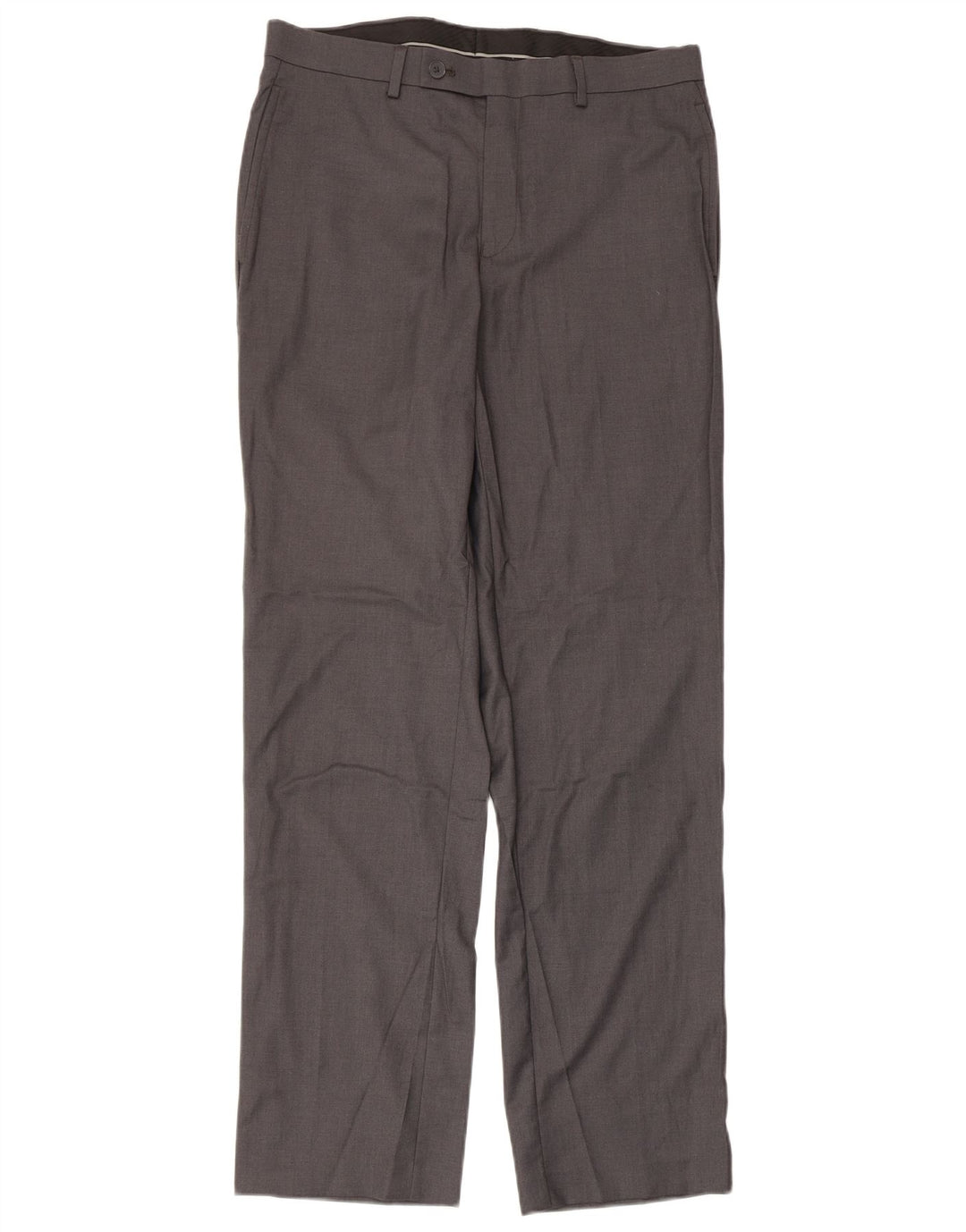 CALVIN KLEIN Pantalón de traje recto para hombre W32 L32 Poliéster gris