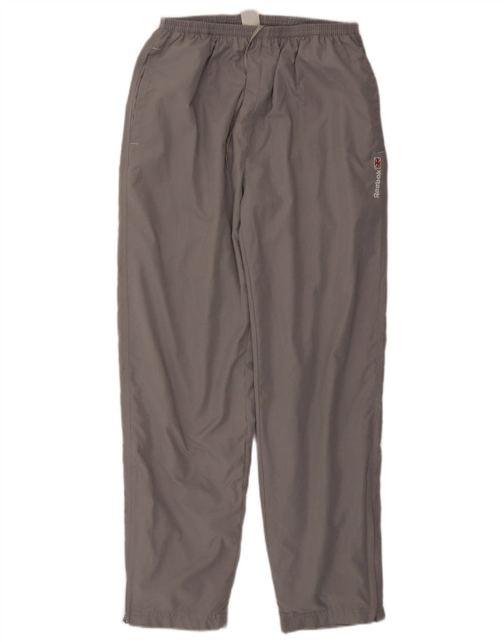 REEBOK Pantalones de chándal para mujer Joggers UK 44 Grande Gris Poliéster