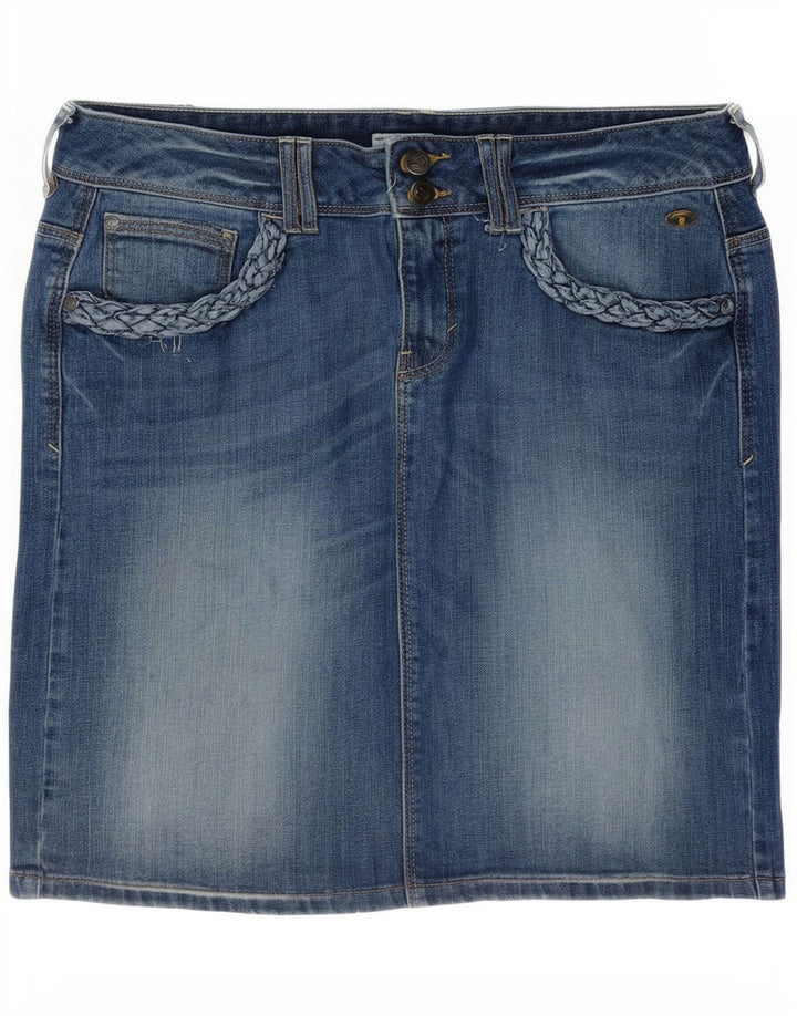 Tom Tailor Minifalda vaquera para mujer EU 40 Mediana W34 Algodón azul