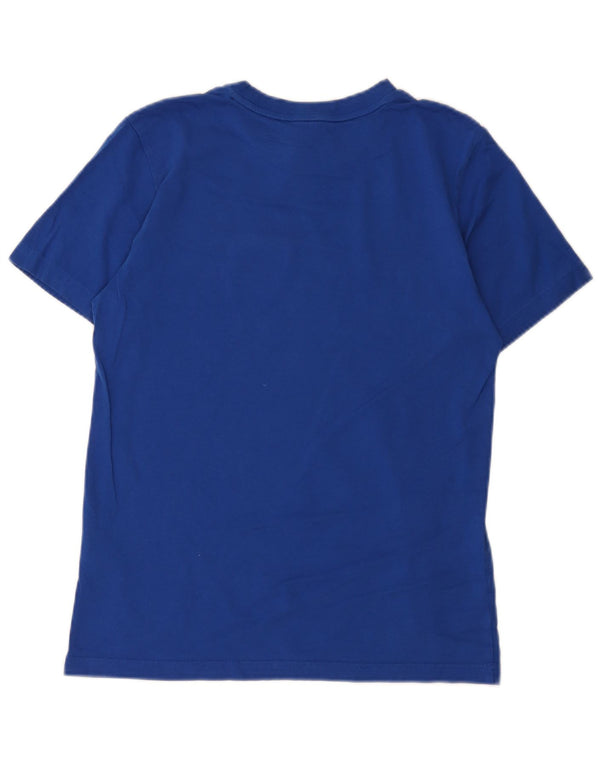 Adidas - Camiseta gráfica para hombre, talla pequeña, algodón azul