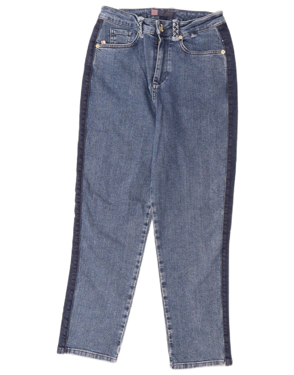 Vaqueros cónicos de cintura alta para mujer de Ted Baker W26 L25 Algodón color block azul