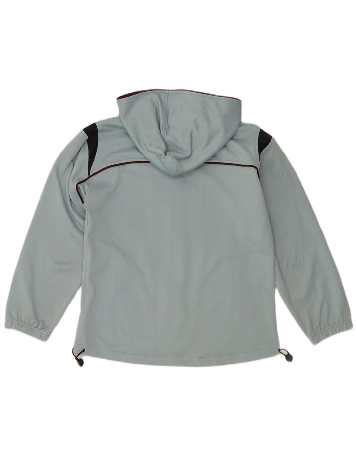 Asics - Chaqueta de chándal con capucha para hombre, color azul pequeño, poliéster