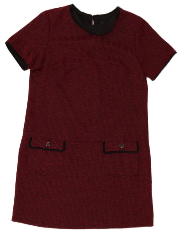 Wallis Vestido recto para mujer UK 44 Grande Poliéster burdeos