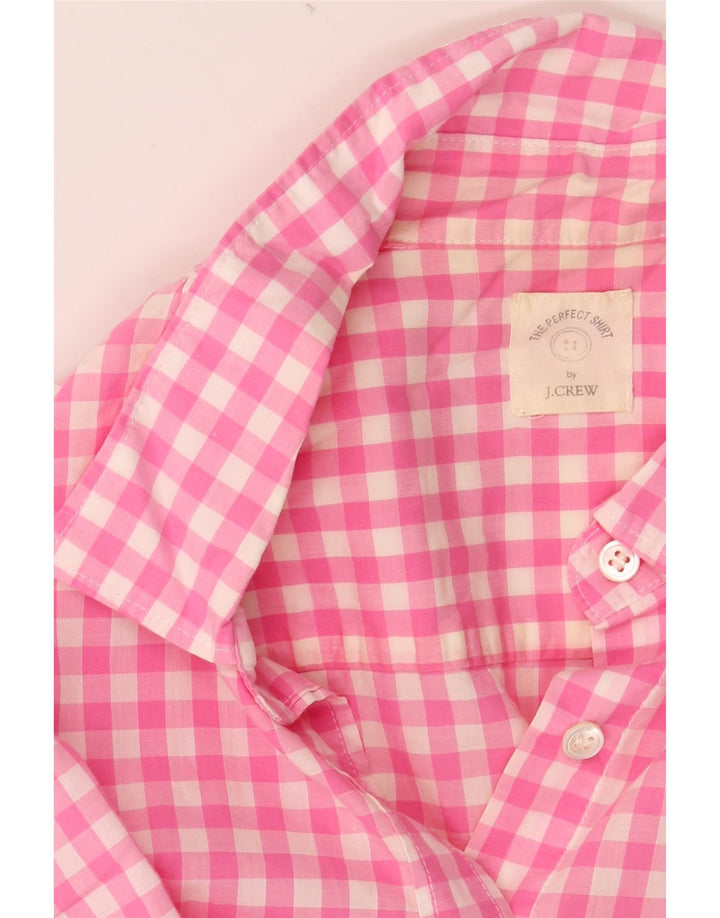 J. CREW Camisa para mujer UK 44 Medium Pink Gingham