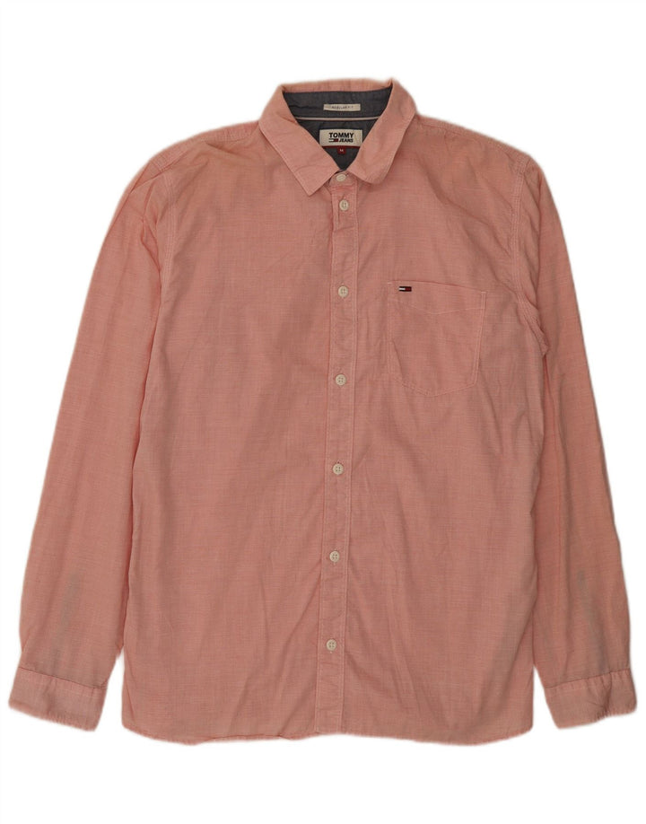 TOMMY HILFIGER Camisa Regular Fit Algodón Rosa Medio Hombre