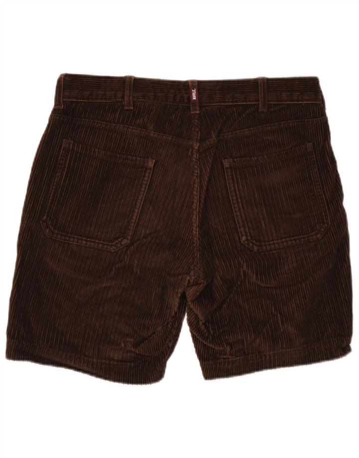 Pantalones cortos de pana para hombre Rifle W31 Marrón medio