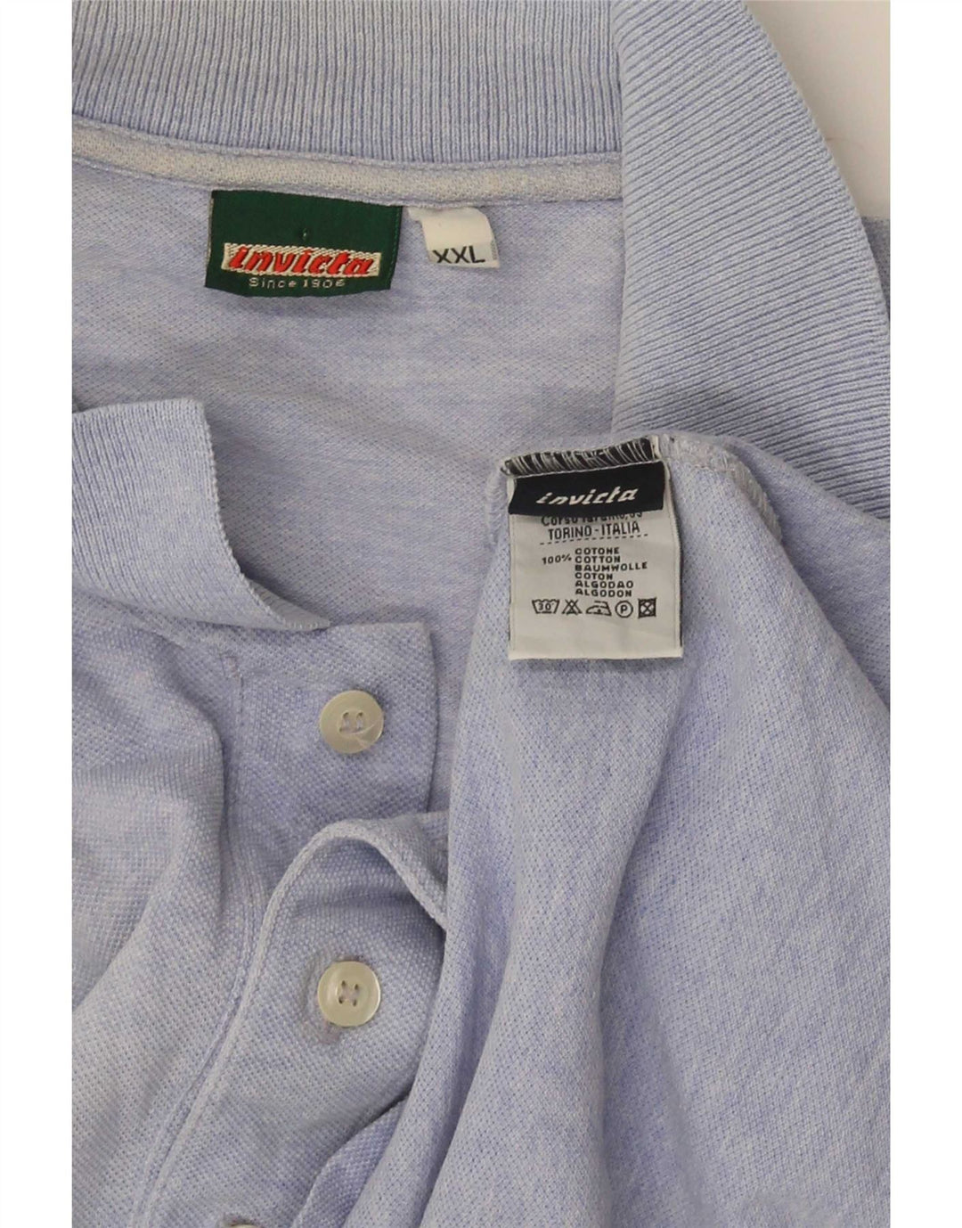Polo Invicta Hombre 2XL Algodón Azul