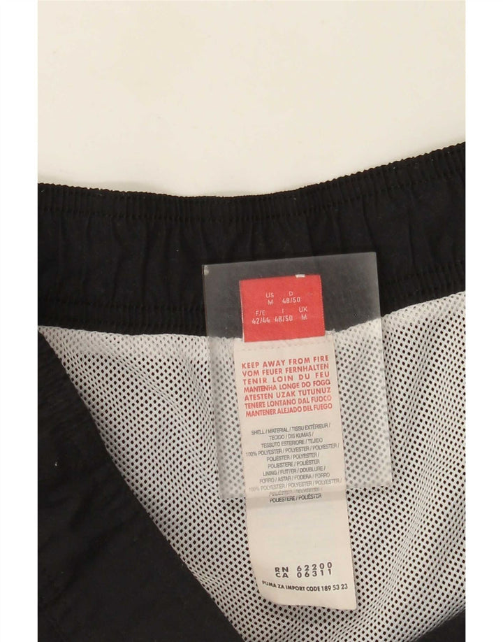 Puma Bañador con estampado gráfico de hombre en poliéster color block mediano en negro