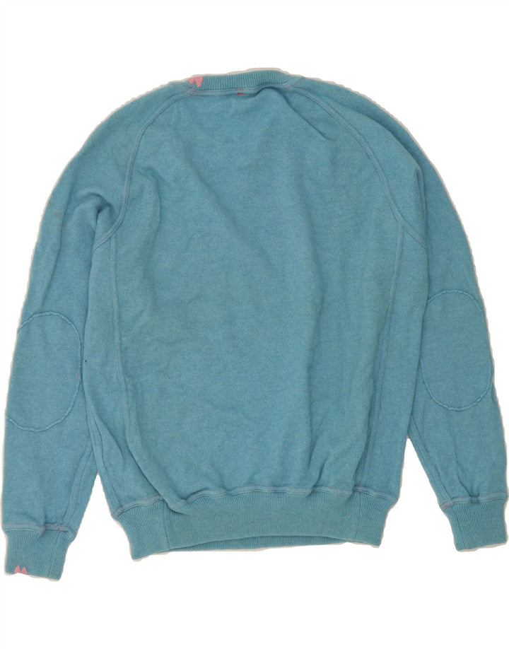 SUN68 Womens Crew Neck Jumper Sweater UK 16 Large Blue Wool Vintage Sun68 and Second-Hand Sun68 from Messina Hembry 