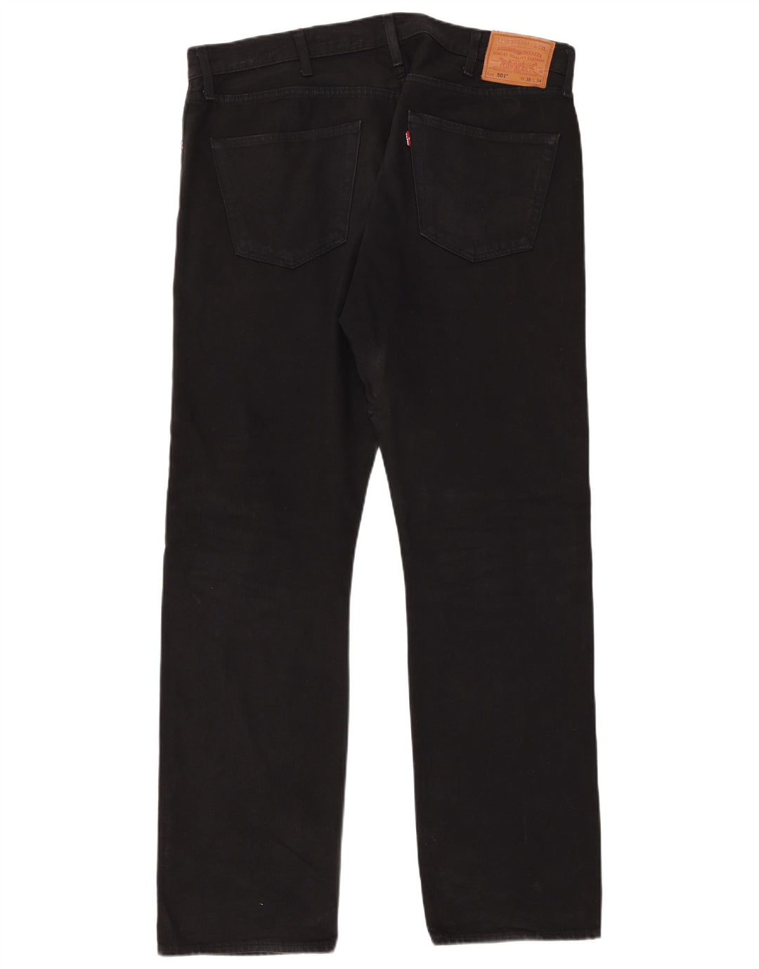 Levi's Vaqueros rectos 501 para hombre W38 L34 Algodón negro