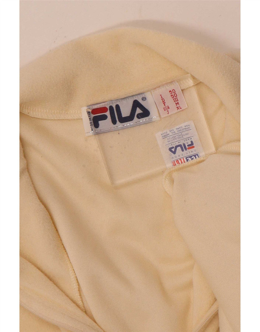 Fila Jersey de forro polar con cuello y cremallera para hombre IT 50 Poliéster beige medio