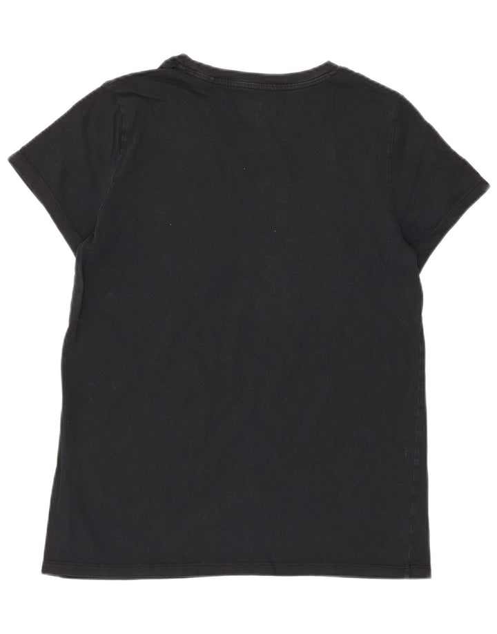 LEVI'S Camiseta gráfica para mujer Top UK 10 Small Black