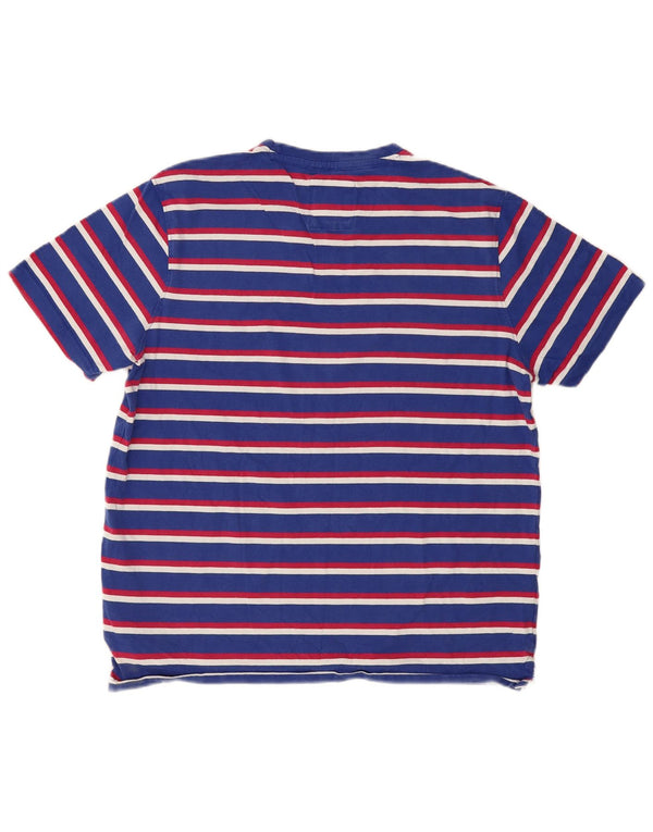 Crew Clothing Camiseta para mujer Top UK 40 XL Algodón a rayas azules