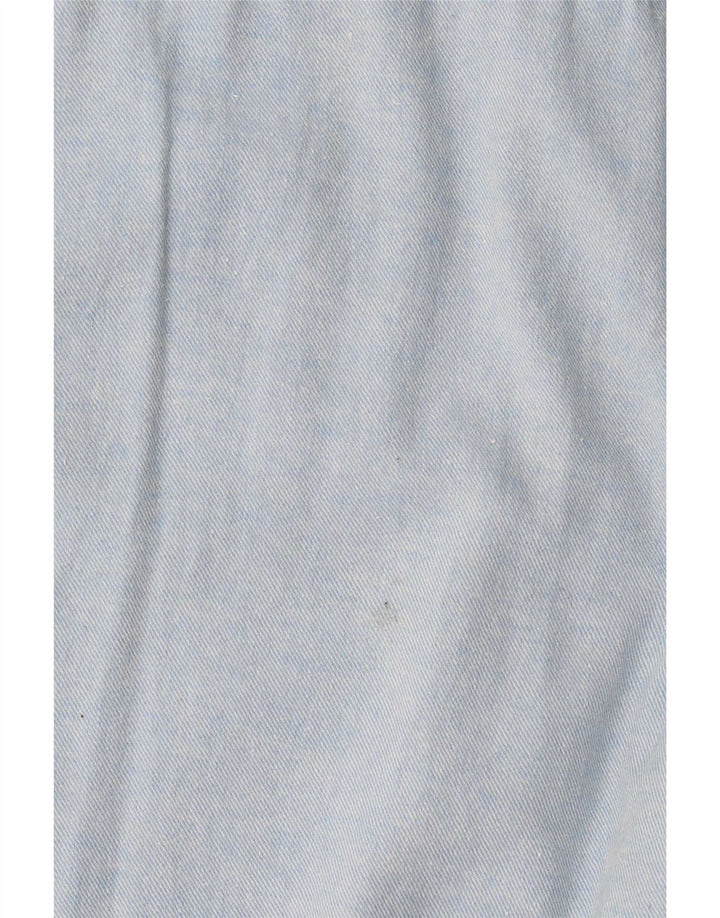 Camisa de franela para hombre de Fat Face, talla grande, de lino azul