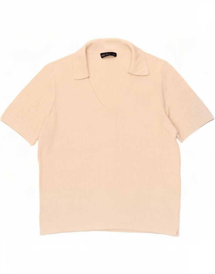 Marks & Spencer Polo para mujer UK 44 Viscosa beige mediana