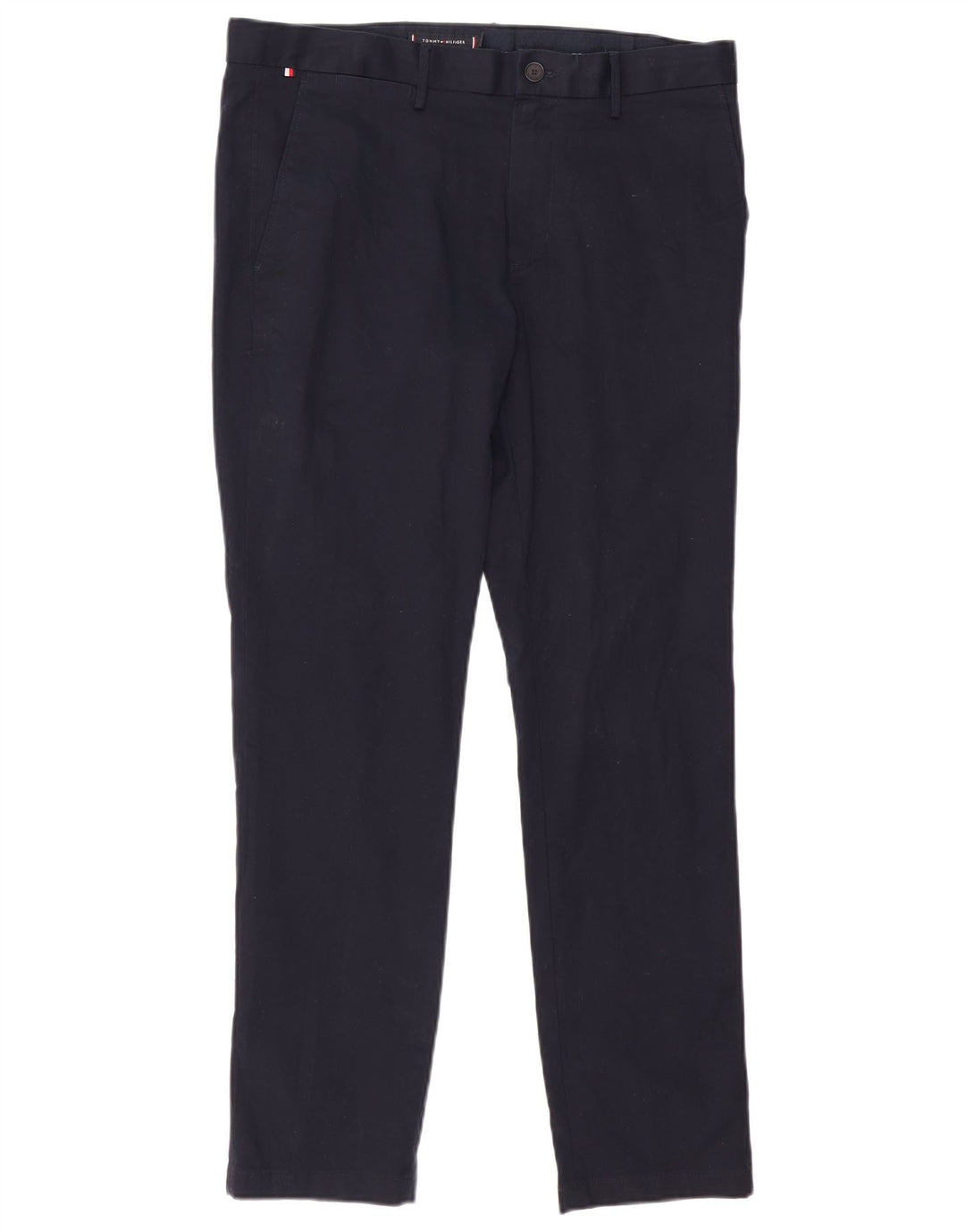 TOMMY HILFIGER Pantalón chino ajustado para hombre W34 L30 Algodón azul marino