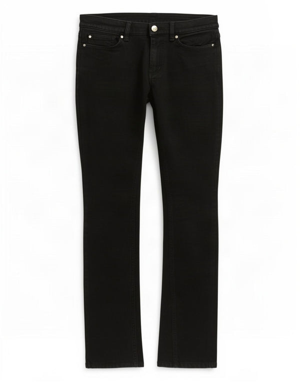 Vaqueros Rectos Mujer Marina Yachting W27 L31 Algodón Negro