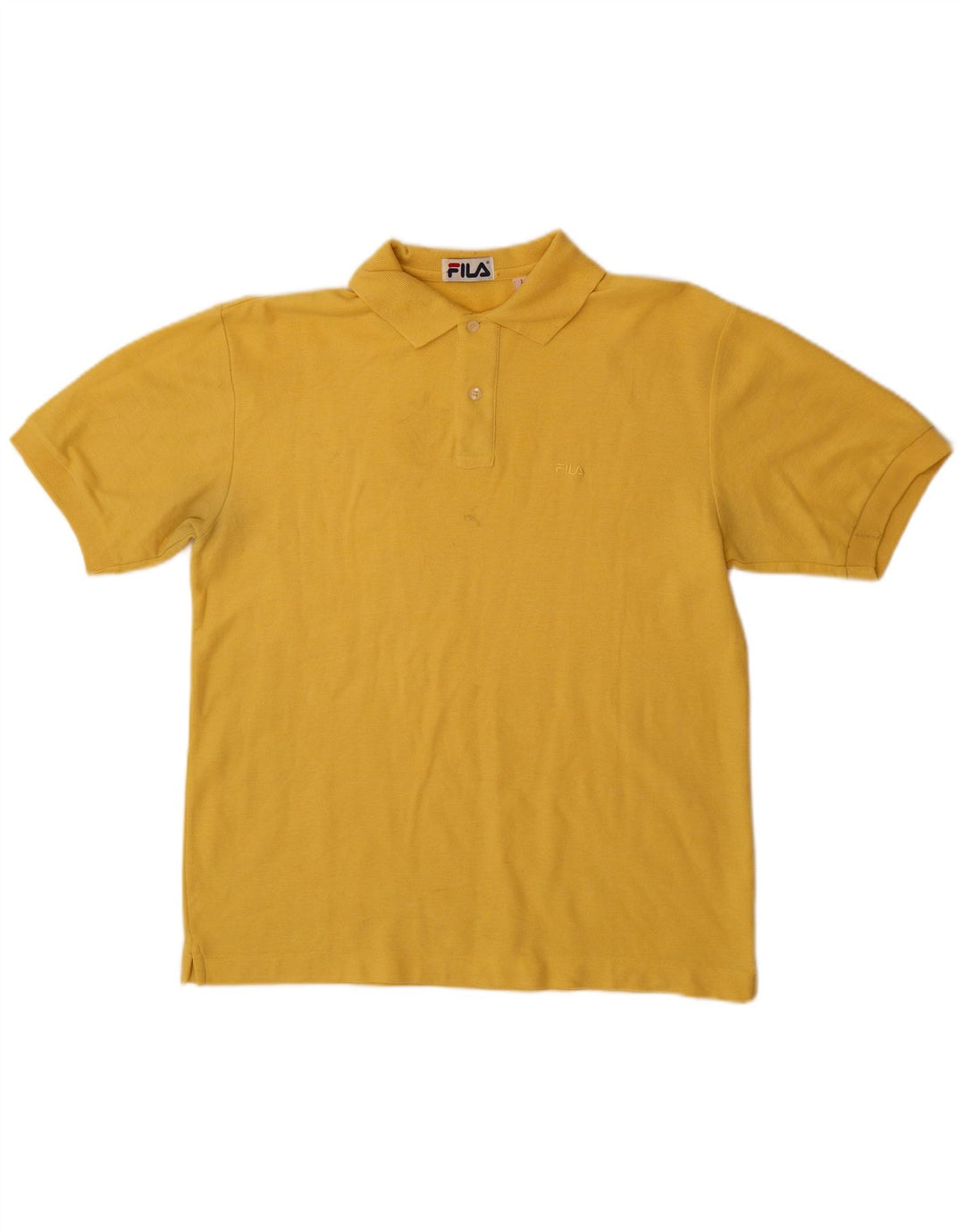 Polo Fila Hombre IT 48 Algodón Amarillo Medio