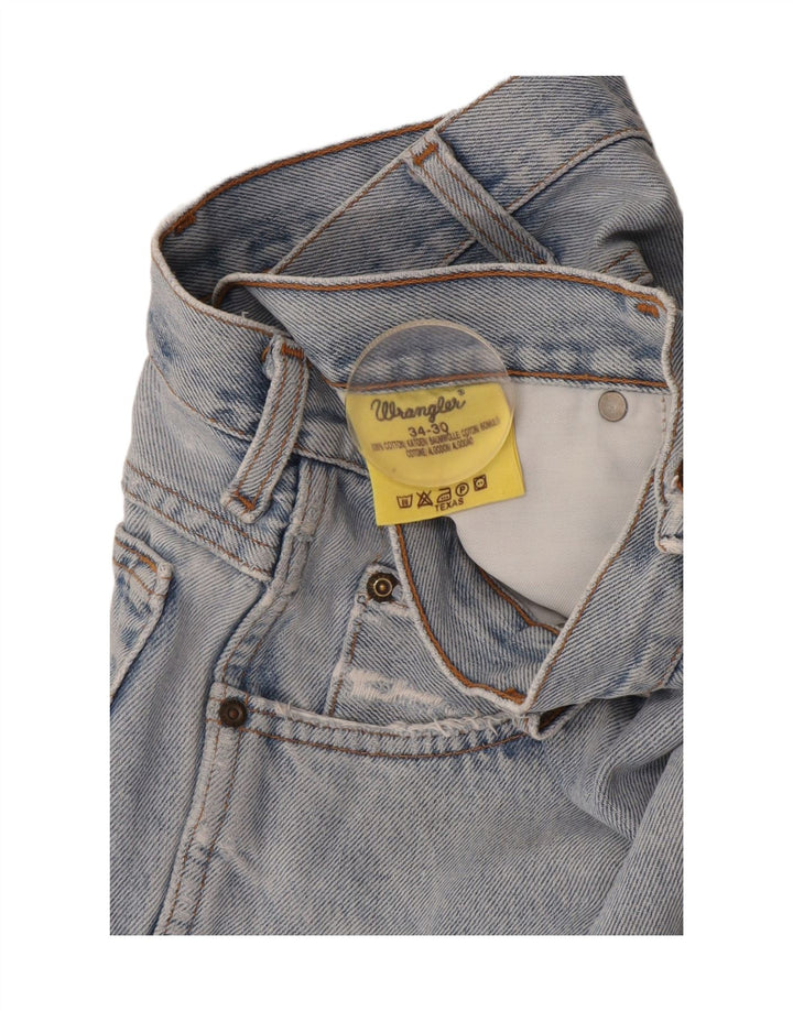 Vaqueros Wrangler Hombre Rectos W34 L30 Algodón Azul