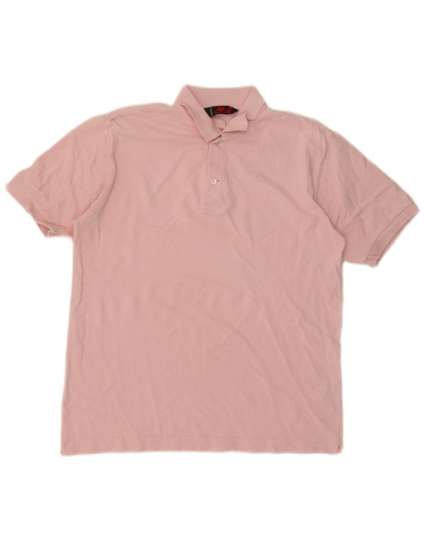 Polo Kappa Hombre Grande Rosa Algodón