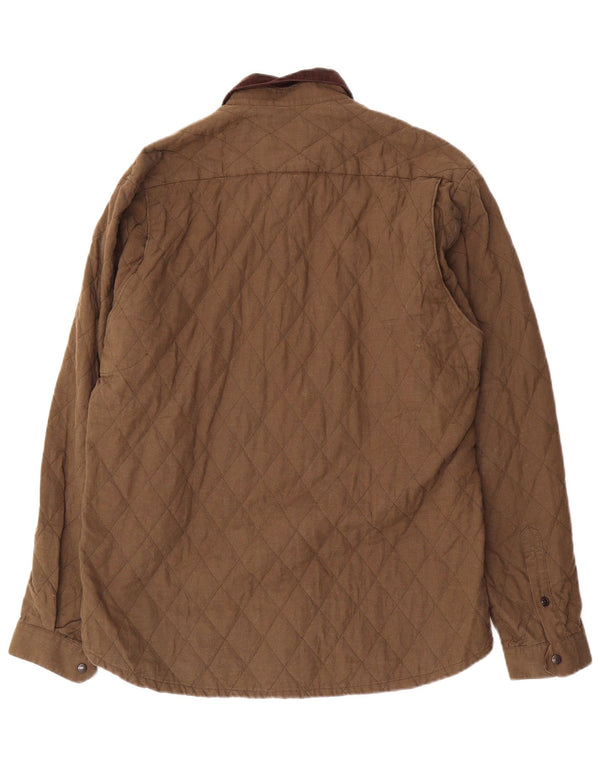 Barbour Chaqueta acolchada para hombre Reino Unido 40 Grande Algodón caqui