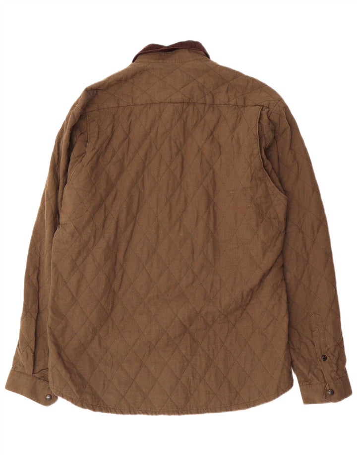 Barbour Chaqueta acolchada para hombre Reino Unido 40 Grande Algodón caqui